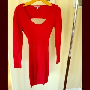 Red long Sleeve dress